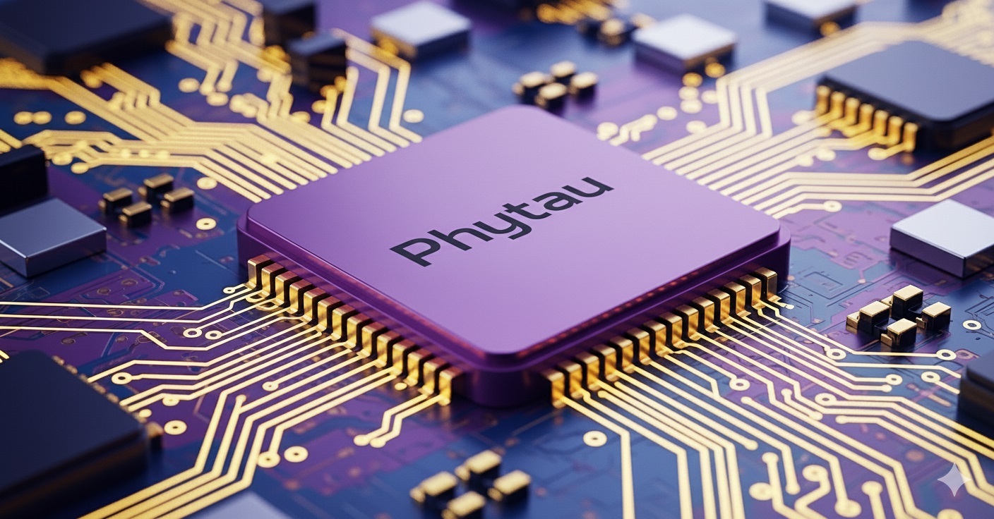 Chip board with Phytau marked on the chip